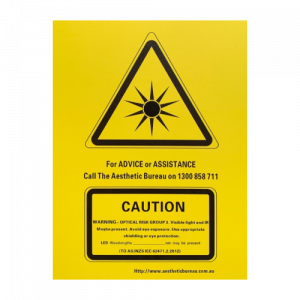 LED Warning Sign - Optical Risk Group 3