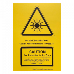 Laser Warning Sign - Class 4 Laser