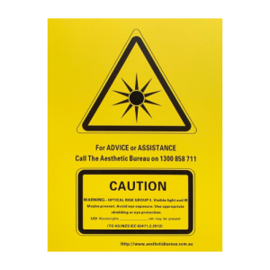 LED Warning Sign - Optical Risk Group 3