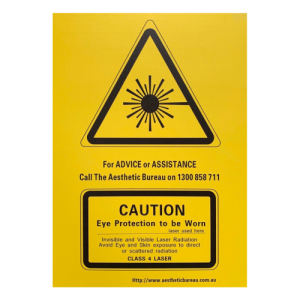 Laser Warning Sign - Class 4 Laser